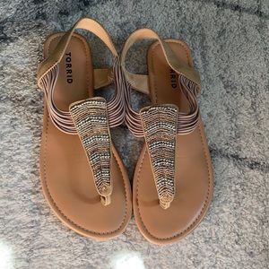Torrid T-Strap Beaded Sandal